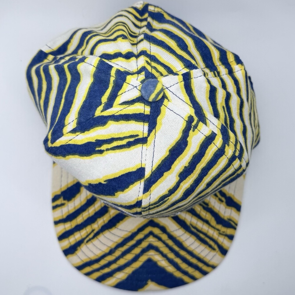Vintage Zubaz Los Angeles St. Louis Rams Hat Cap Snap Back NFL Football Logo - Picture 5 of 8